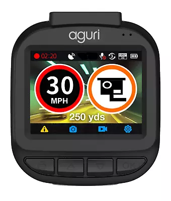 Aguri DX1200 Dash Cam & GPS Speed Trap Detector With 32GB SD Card • £139.99