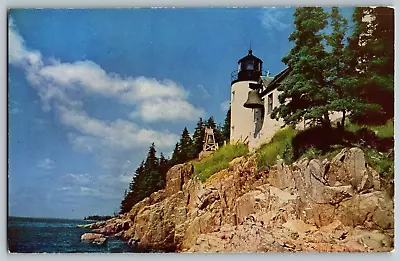 Mt. Desert Island ME - Bass Harbor Light Acadia Nat'l Park - Vintage Postcards • $4.94