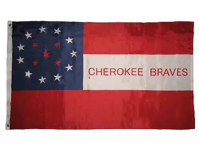 $9.44 • Buy Cherokee Braves Indian Premium Quality Super Poly 2x3 Flag Banner 
