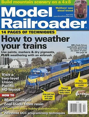 Model Railroader Magazine Weather Trains Build Mountain Scenery Paintbrush 2012 • $13.45