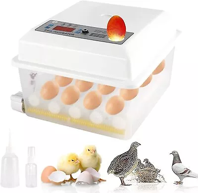 16 Eggs Small Egg Hatcher Machine Digital Automatic Poultry Incubator W/ Turner • $45.99