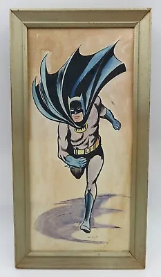 BATMAN Framed Print - Davco (1966) Vintage DC Comics Watercolor Litho Poster • $110.67