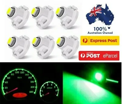 6x Xstorm Green T3 Superbright Wedge 3030 Led Globes Smd Led Dash Cluster Bulb • $7.97