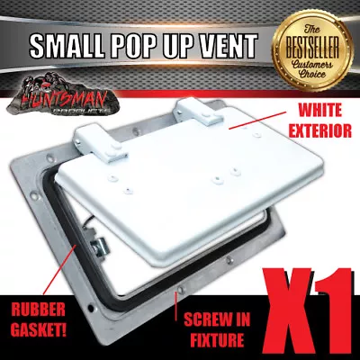 Small White Pop Up ROOF AIR VENT. Trailer Canopy Camper Caravan Horse Float • $34