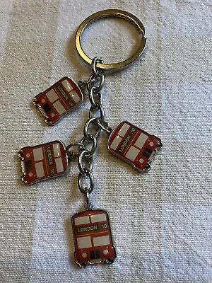 London Bus Charm Key Ring  • £5