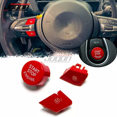 Red M1 M2 Start Push Button For BMW  M3 M3 M4 M5 M6 F80 F82 F83 F10 F12 X5M X6M • $9.34