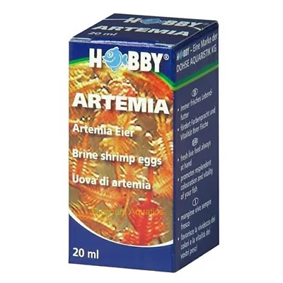 £10.45 • Buy Hobby Artemia Brine Shrimp Eggs 20ml Aquarium Artemia Hatcher Food