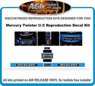 MERCURY  TWISTER II-X 1500  Reproduction Outboard Decals 150 HP   2-X • $54.86