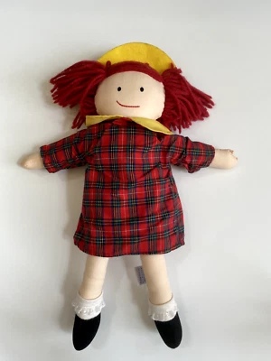 £14.59 • Buy Eden Madeline Plush Cloth Soft Doll Yellow Hat Red Plaid Dress 15  Vintage 1994