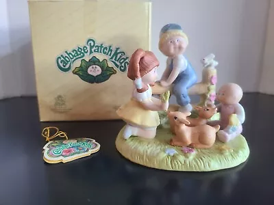 1984 Cabbage Patch Kids #5019 Porcelain Figurine  Deer Friends  W/Box Tags Fun • $15.95