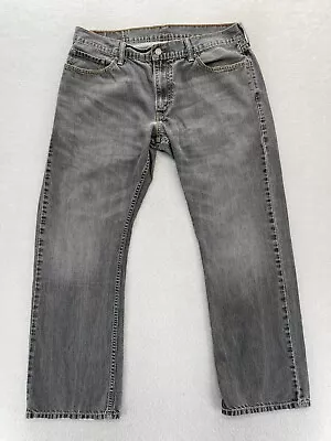 Levi's 514 Jeans Mens 36x30 Regular Fit Straight Leg Gray Denim Low Rise Pants • $19.99