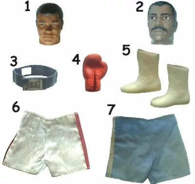 1976 MUHAMMAD ALI KEN NORTON 10  Mego BOXING Figure -- Body Head Boots Gloves Tb • $11.66