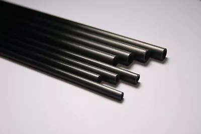 5x Short Lengths 5mm OD X 3mm ID X 200mm Pultruded Carbon Fibre Tubes (T5-200) • £6.25