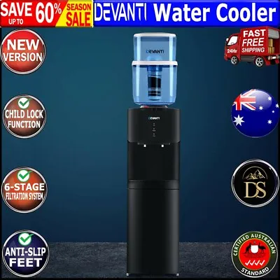 Devanti Water Cooler Chiller Dispenser Bottle Stand Filter Purifier Office Black • $151.58