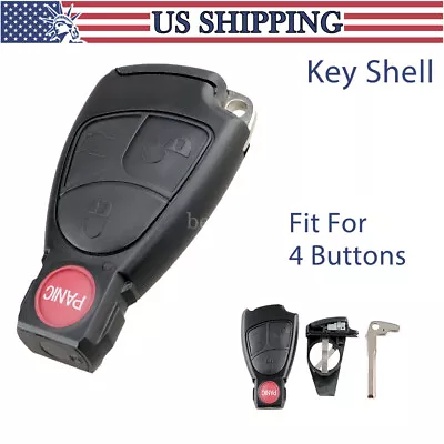 Key Shell For 1999 - 2005  Mercedes Benz C E S CL CLK SL SLK Fob Case Remote • $10.29