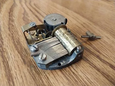 Vintage Swiss Reuge Wind Up Music Box Movement Working Condition Nice!! • $9.30
