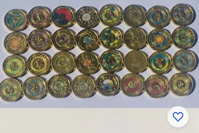 Two Dollar Coin Bulk Set Of 28 Coins Set  Of Rare Australian $2 Coin. • $140