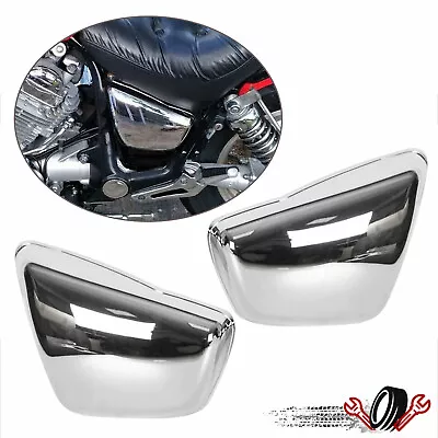 Chrome Battery Side Cover For Yamaha XV 700 750 1000 1100 Virago Left & Right • $24.67