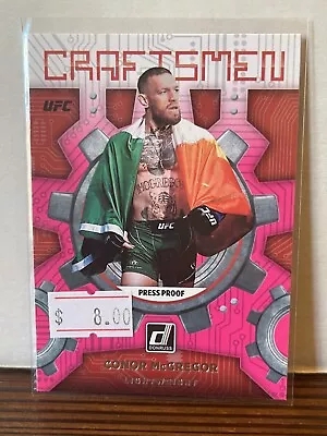 Conor McGregor 2022 Donruss Craftsmen Press Proof Pink • $0.99