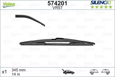 VALEO 574201 Wiper Blade For HONDAINFINITIMAZDAMITSUBISHINISSANSUBARU • $10.66