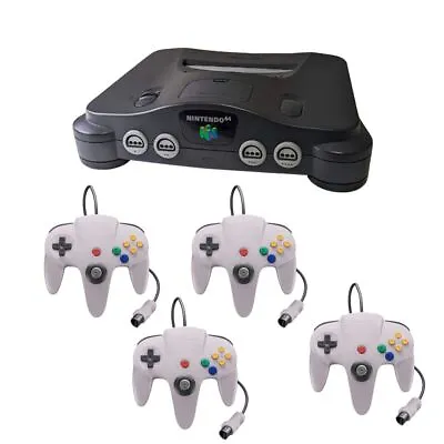 REFURBISHED N64 Console Nintendo 64 System You Choose! 1-4 BRAND NEW Controllers • $165.99