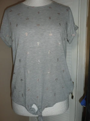 £2.99 • Buy Matalan Grey Stretch Tie Front Top Size 14