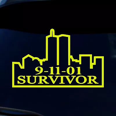 911 Sticker - September 11th Survivor Decal • $6.57