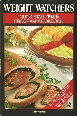 $4.99 • Buy Weight Watchers Quick Start Plus Program Cookbook Jean Nidetch