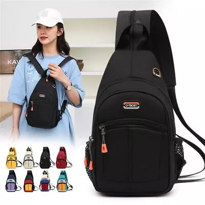 Men Women Sling Chest Bag Crossbody Bag Travel Sport Shoulder Backpack AU • $18.89