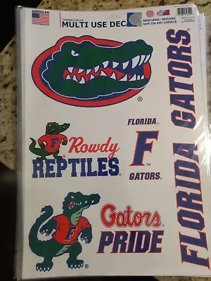 Florida Gators 5 Piece Multi-use Decals 11 X17  Sheet For Windows • $11.99