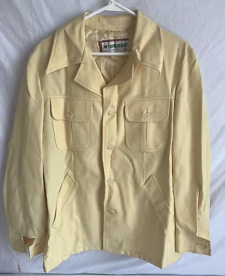 Vintage 70’s McGregor Cordoba Suit Yellow Made In USA New Tags $75.00 Size 42 • $49