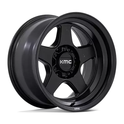 KMC KM728 Lobo 17X8.5 +18 Matte Black Wheel 5X127 5X5 (QTY 1) • $287