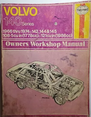1966-74 Volvo 140 Series 142144&145 108-5 Cu In 1778cc 121cu Haynes Manual 129 • $8.95