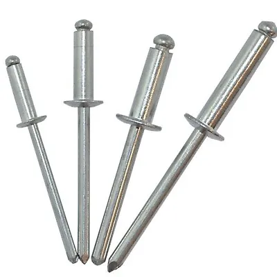 Aluminum Pop Rivets 3/16  X 1  Grip Aluminum-Steel Blind Pop Rivets Premium A+ • $7.96