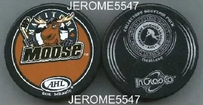 AHL MANITOBA MOOSE 2004-2005 PUCK Original Logo Silverback - #EL • $14.95