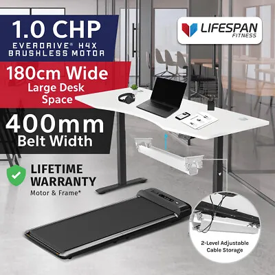 $1699 • Buy NEW Lifespan Fitness WalkingPad M2 Treadmill With ErgoDesk Automatic White Stand
