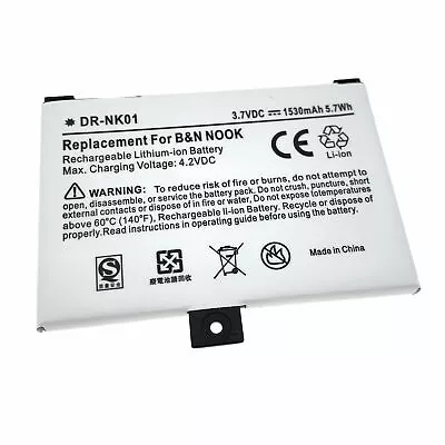 New Battery For Barnes & Noble BNRV100 BNRB454261 NOOK Classic First Edition • $24.99