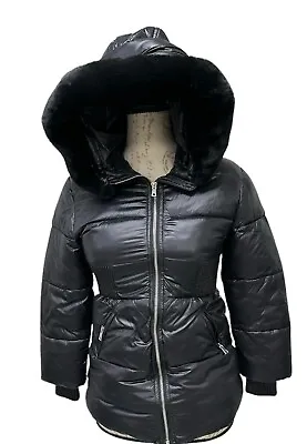 Mayoral Girl Black W/Zipper Puffer Jacket 10 Years Pre-owned • $75.99