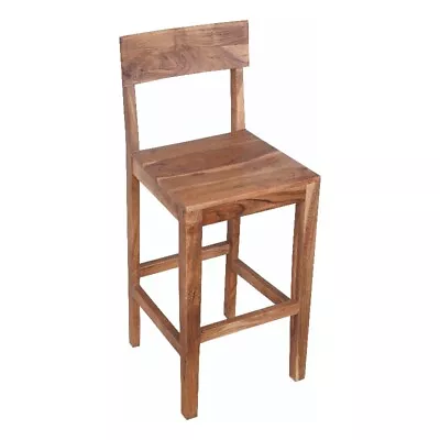 Taran Designs Harper Solid Wood Bar Chair In Brown • $459.99