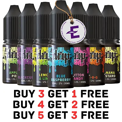 Drip Nic Salts E Liquid 10ml Shot VG 50/50 PG Vape Juice 10mg 20mg All Flavour • £2.49