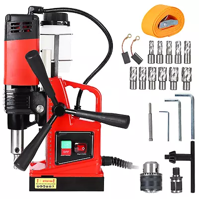 Mag Drill Press Electric Magnetic Drill 1300W 1.6  Diameter Magnetic Base Drill • $290.69