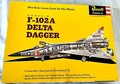 Revell ACTION F-102A Delta Dagger- 1960- COMPLETE & INVENTORIED- #H281- Read On! • $189.95