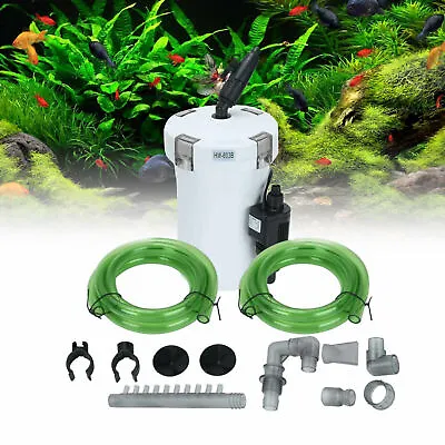 400L/H Canister Filter External Filtration Media Fish Tank Aquarium Marine • £33.85