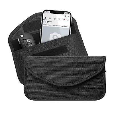Large Faraday Bag For Car Key Fob Cell Phone Signal Blocker Jammer Signal Shield • $16.65