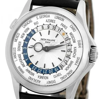 Patek Philippe World Time Complications White Gold Mens Watch 5130G 240/288 • $37499