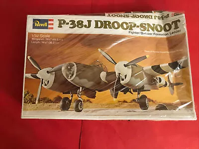 Vintage 1974 Revell H-262 P-38J Droop-Snoot 1:32 FACTORY SEALED • $90