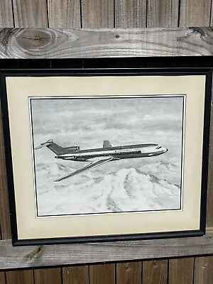 Vtg 1975 Matted/framed Print KEN FOX 20x16  Aviation Airplane Northwest Orient • $55