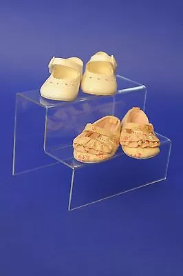 £8.64 • Buy 2 & 3 Tier Step Clear Acrylic/Perspex Retail Counter Display Riser Jewellery