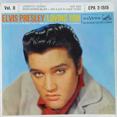 ELVIS PRESLEY  Loving You Vol. Ii RCA VICTOR EPA 2-1515 VG 45rpm 7  1957 • $18