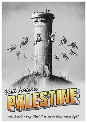 Genuine Banksy Walled Off Hotel Palestine Poster (04205) • £275